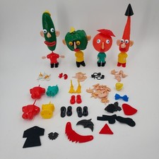 134 Pieces 1960's Hasbro Mr. Potato Head Friends Cucumber Orange Pepper Carrot