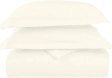 Pure 100 Cotton Queen Duvet Cover Set, 1000 Thread Count Long Staple Cotton
