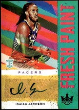 2021-22 Court Kings #FP-IJK Isaiah Jackson Fresh Paint Sapphire #/25 Auto E1