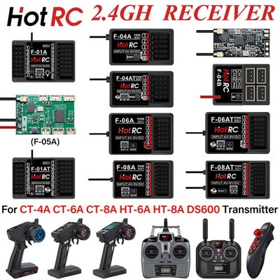 HotRC 4/5/6/8CH 2.4GHz Radio PWM RC Empfänger Gyro for DS600 CT-6A CT-8A Sender