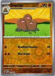 Dugtrio 051/165 Scarlet & Violet 151 Reverse Holo