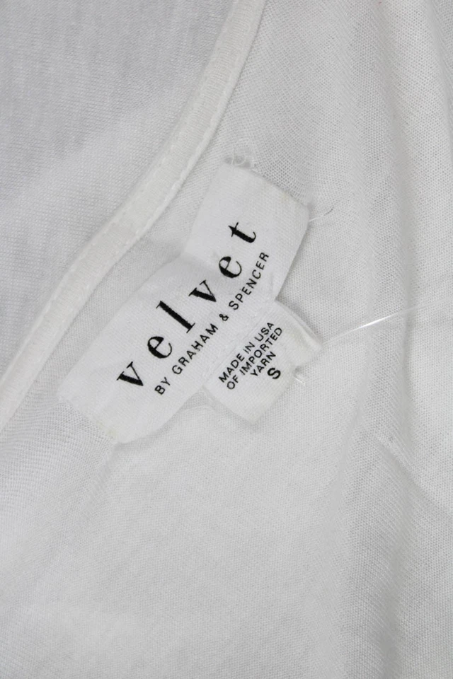 Camiseta pulóver de terciopelo para mujer con cuello redondo liso manga larga blanca talla S Foto 4 de 4