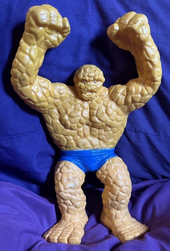 VINTAGE 1978 MARVEL FANTASTIC FOUR 4 “THE THING” RAGE CAGE FIGURE FUNSTUF VHTF!
