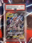 2019 POKEMON SM BLACK STAR PROMO #SM191 FULL ART/MEWTWO & MEW TAG TEAM GX PSA 10