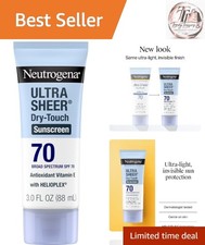 Lightweight SPF 70 Sunscreen Lotion - Non-Comedogenic, Water-Resistant 3 Fl Oz 3.05 per gallon