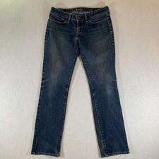 Levi  s Women  s Jeans Size 27 Demi Curve Modern Rise Straight Leg Blue Denim Pant