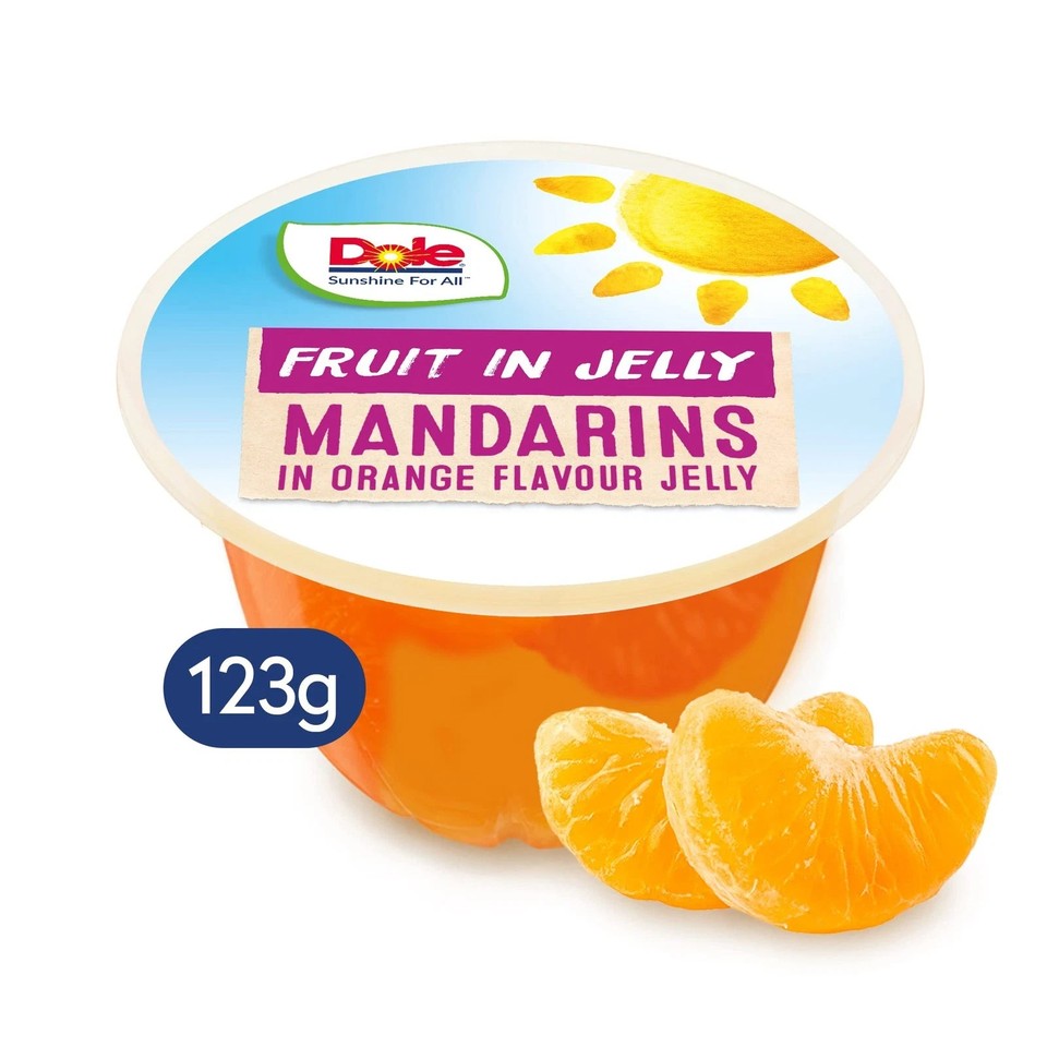 Dole Mandarin Orange Fruit in Jelly Pots 20 X 123G, Healthy, Food ...