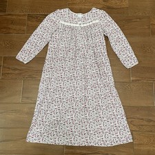 EILEEN WEST C5820200  BERRY FLORAL JERSEY COTTON LONG SLEEVE NIGHTGOWN  SMALL