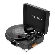 Victrola VSC-500BTC-BLK Journey Vinyl Suitcase Record Player with Cassette Bla