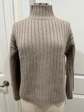 Alex Mill Charley Mock neck Sweater 90% wool Beige (color Latte) Size XS