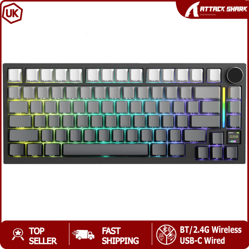 ATTACK SHARK X820Ultra Tri-mode Gasket Mechanical Keyboard Wireless Type-C Wired