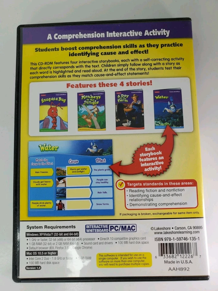 iLakeshore Fiction Non Fiction Cause Effect Comprehension Activity CD ROM - Image 3 of 3