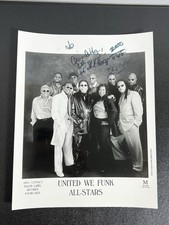 United We Funk All-Stars Signed 8x10 Photo Michael Cooper Skip Martin