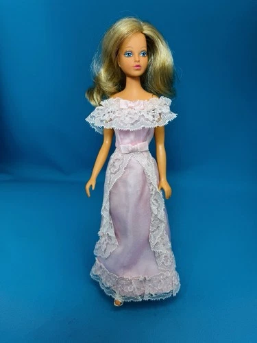 Vintage Cher Ward Mego Tuesday Taylor Fashion Doll Clothes Pink Prairie Dress