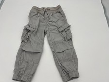 Gap Kids Boys Sz 2 Years Cargo Pants Joggers khaki elastic waist Gray