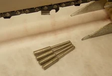 13/64" Chainsaw Sharpener Bits, (Pack of 4) Rotary Diamond Files for 3/8" Chain