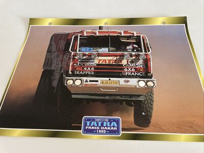 Tatra Paris Dakar 1990 Competition Card Passion Truck Atlas