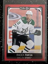 2021-22 O-Pee-Chee Hockey Red Border Radek Faksa
