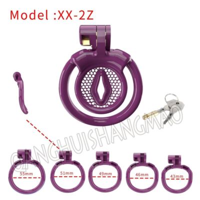 Super Small Mamba Chastity Cage Device 5 Colours Mamba with 4/5 Size Ring Lock