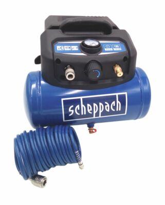 Scheppach Druckluft Kompressor HC06 mit Schlauch 6L 9,7kg ölfrei Druckluftgerät 