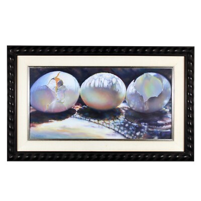 #ad JEANNIE VODDEN STILL LIFE OIL PAINTING EGGS NORTHERN CALIFORNIA ARTIST FRAMED $199.99