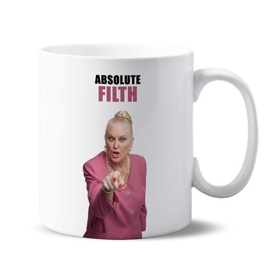 11 Unzen Keramiktasse - Absolute Filth Kim Woodburn - TV Promi unhöflich Spaß Geschenk