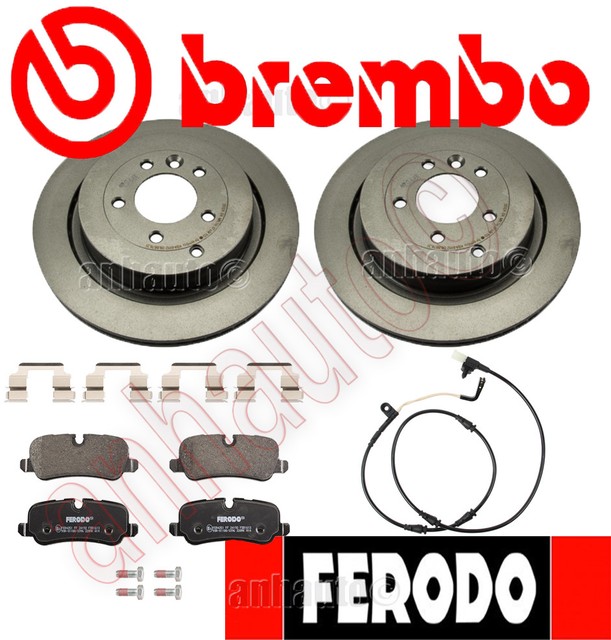 Brembo+Ferodo Rear Brake Kit Range Rover Sport,LR3,LR4 Pads Rotors