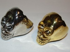 14 kt Gold Plated Skull Ring Alberto Juan