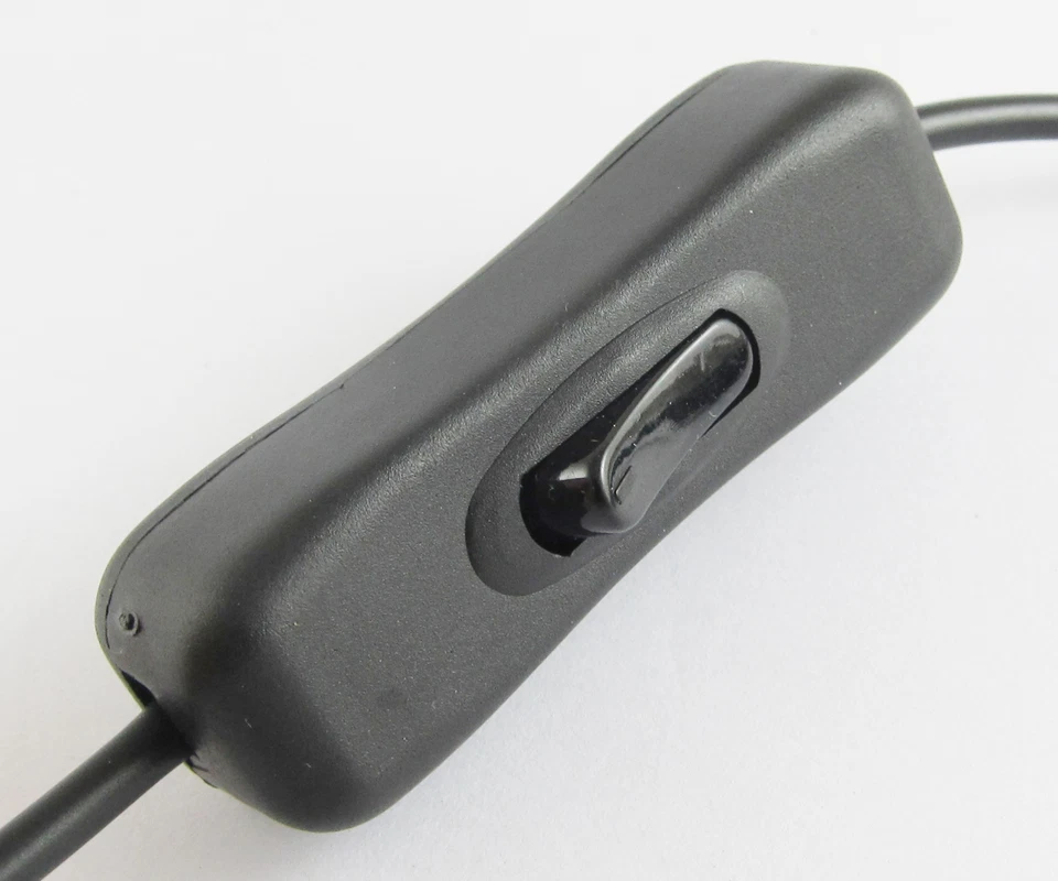 4pcs 30cm/1ft 2.1x5.5mm 2.1mm Male to Female DC Power Cable With On/Off Switch - Image 4 of 4