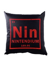 Nin Cushion Pillow Nintendium Element Periodic Table Nes Pc Console Games