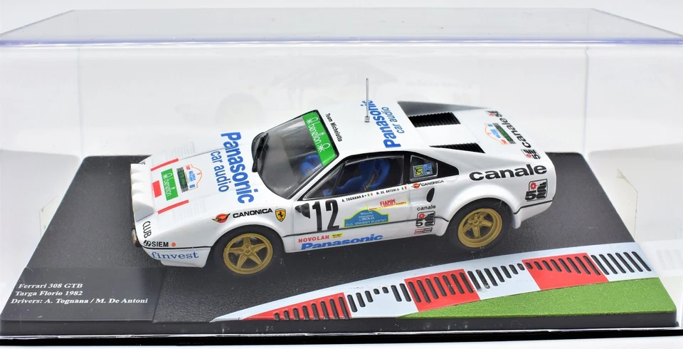Modellino auto Ferrari 308 GTB racing scala 1:43 ixo diecast modellismo statico - Immagine 3 di 3