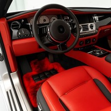 Bespoke Sheepskin floor mats for Rolls Royce Ghost Wraith Cullinan Phantom Dawn