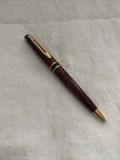 Waterman Ballpoint Pen Burgundy Marbled 14 Karat Gold Mint Condition