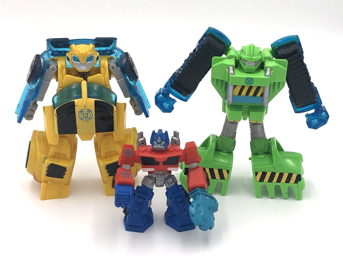 TRANSFORMERS Lot of Rescue Bots Bumblebee Boulder Optimus Prime 80s  Toys