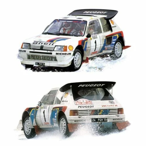 Voitures miniatures 205 T16