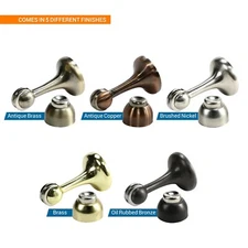 Contemporary Magnetic Spring Door Stop Holder with Catch - 5 Colors Available!
