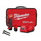 Milwaukee 2485-22 M12 Fuel 1/4" Right Angle Die Grinder Kit, Batteries Charger