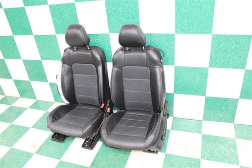 22' Mustang *-BAG* Coupe Leather Black Heat Cool Power Buckets Backseat Seats OE - Picture 10 of 20