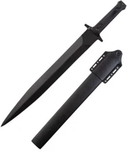 APOC Atrim Tac Brutus 18" Double Edge Stainless Full Blade Black G10 Handle