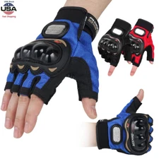 Motorcycle Half Finger Fingerless Protection Gloves for Dirt Bike ATM Motocross