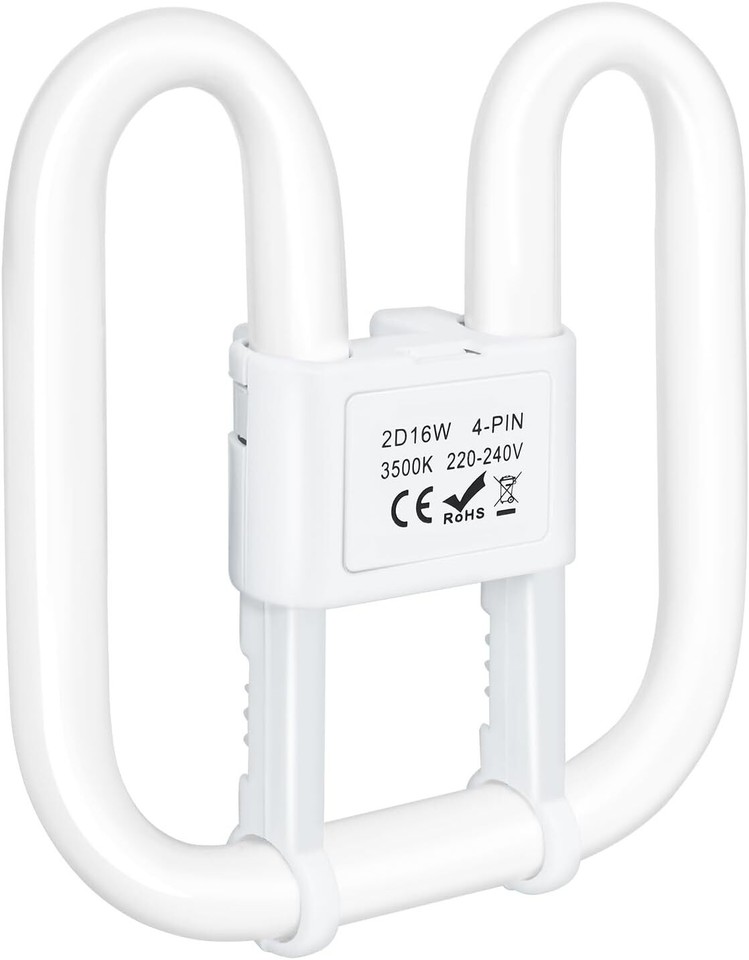 2D Économie D'Énergie Lampe Compacte Fluorescente 2 Broches/4 Broches 10w 16w EB - Foto 7