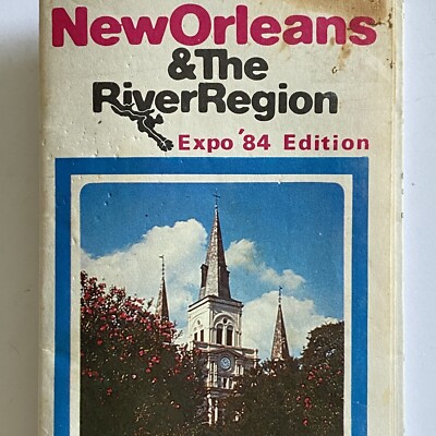 1984 Vintage New Orleans LA Expo Edition Visitor Map By K&B Pharmacy Soda Shop