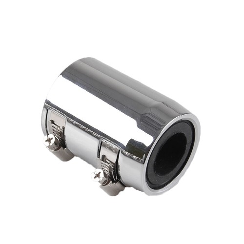 Universal 48" Chrome Stainless Steel Radiator Hose Kit w/ Aluminum Clamp Covers - Bild 4 von 9