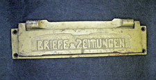 Alter Zeitung Briefkasten- Schlitz- Briefkastenklappe  Briefeinwurf  Gusseisen