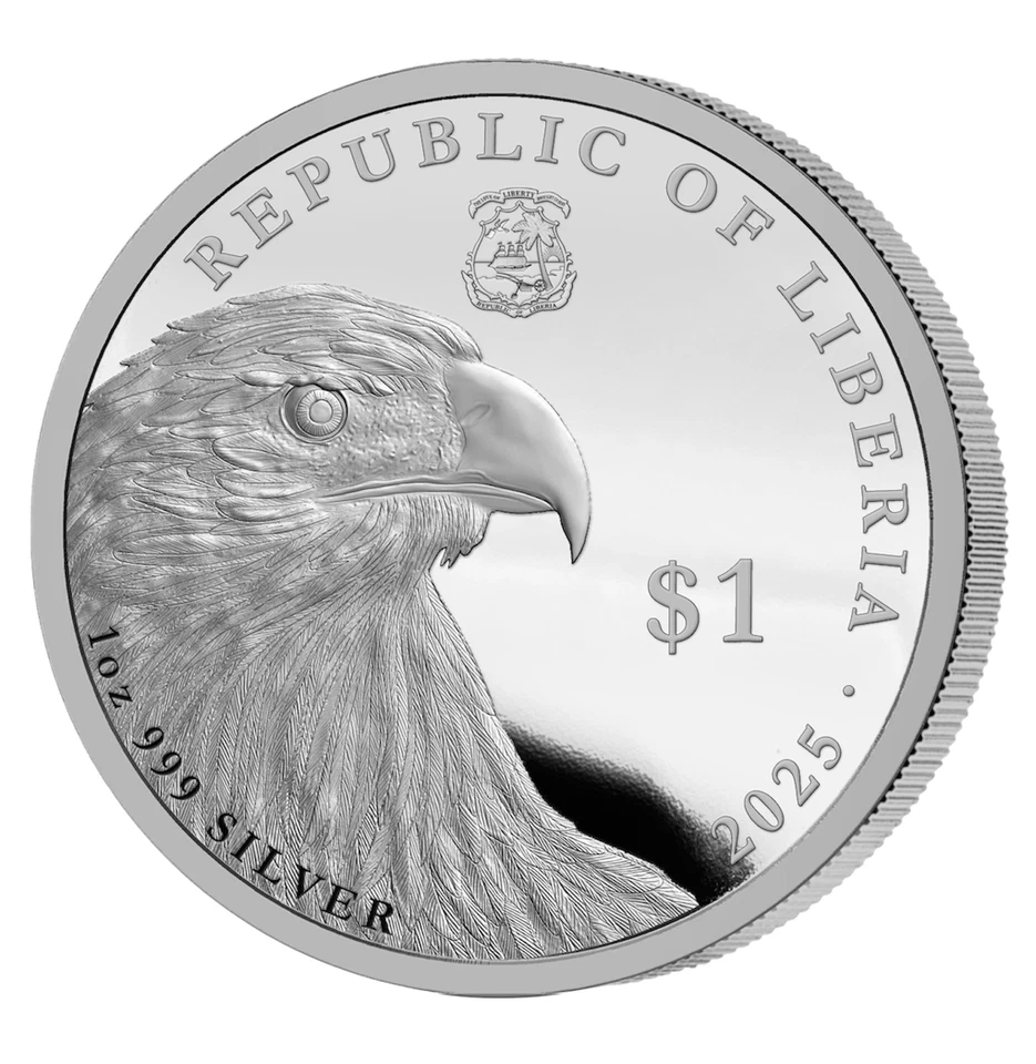 2025 Liberia Trump Caesar Proof 1 oz Silver Coin - 999 Mintage - Image 3 of 4