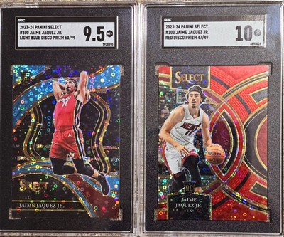 2023-24 Select H2 Jaime Jaquez Jr RC Red Premier /49 & Blue Courtside /99 Graded