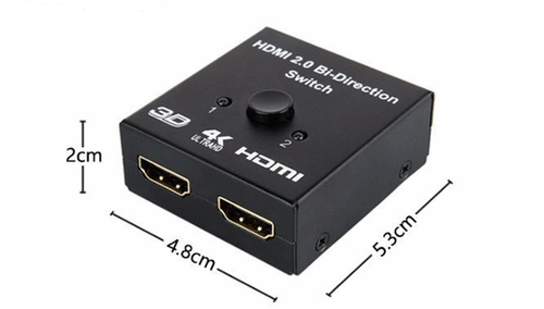 HDMI Splitter 2 Input 1 Output OR 1 Input 2 Output 2 Way Switch Box FHD 1080P - Picture 7 of 12