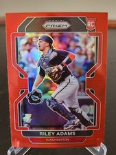 2022 Prizm Baseball Tier II Base Red #173 Riley Adams - Washington Nationals