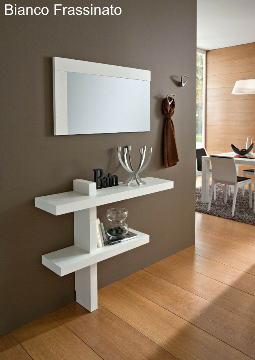 Specchio Tavolino Per Ingresso Legno Massello Tavolino Ingresso