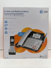 AT T 2-Line Business Phone DECT 6.0 Connect to Cell Cordless System TL86103 NEW 